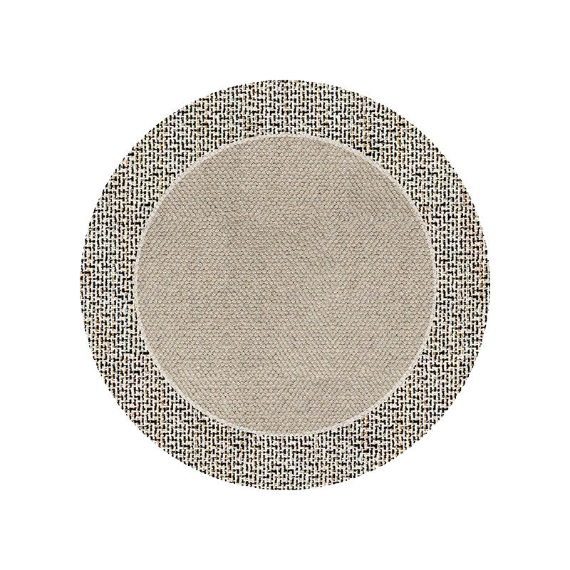 Tapis de Sol Rond │ Élégance Moderne  pour Votre Salon