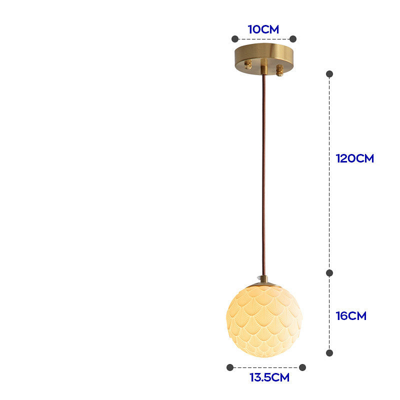 Lustre en Porcelaine et Laiton │ Élégance et Luminosité pour Votre Intérieur