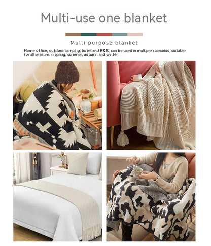 Couverture Nordique à Motifs | Chaleur et Élégance