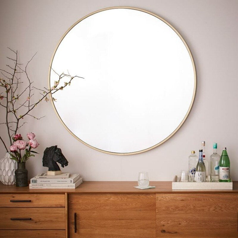 Miroir Décoratif Mural pour Salle de Bains │ Élégance Scandinave et Fonctionnalité Assurée