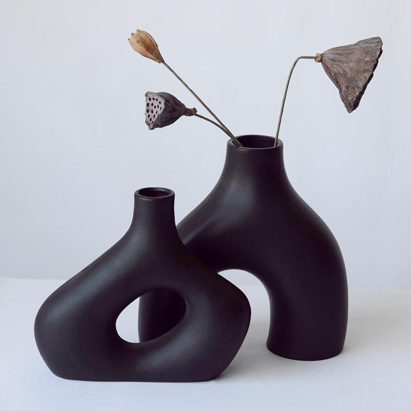 Vase en Céramique Créatif │ Élégance Européenne pour une Décoration Sophistiquée