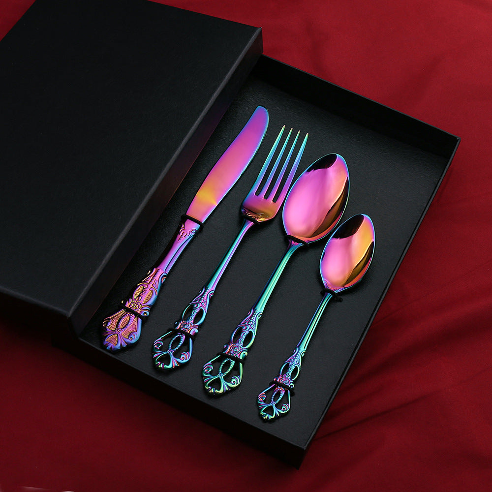 Ensemble de Couverts  pour Repas │ Coffret Cadeau Élégant pour une Table Minimaliste et Luxueuse