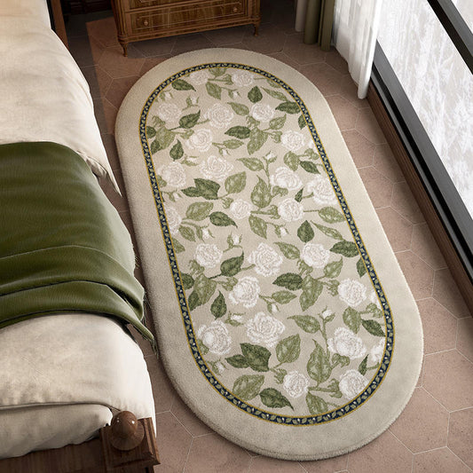 Tapis de Chevet Rétro en Forme Spéciale │ Élégance Naturelle pour la Chambre