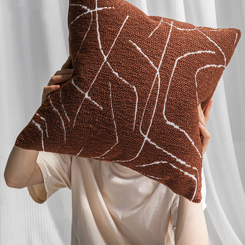 Coussin d'Art de Canapé de Salon │ Coussin avec Motif Géométrique