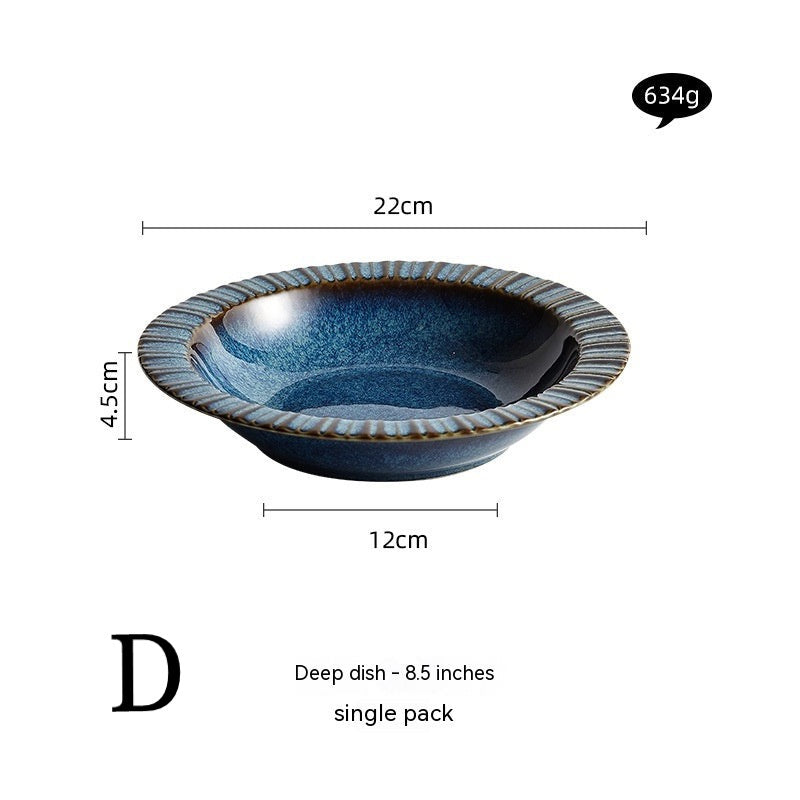 Bols et Assiettes en Céramique Cuite au Four │ Motif Ciel Étoilé