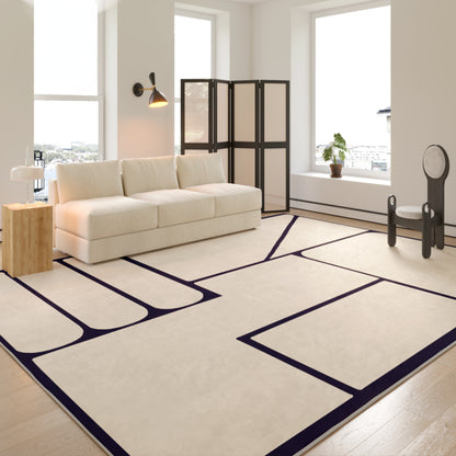 Tapis Européen Captivant │ Pour un Salon Élégant