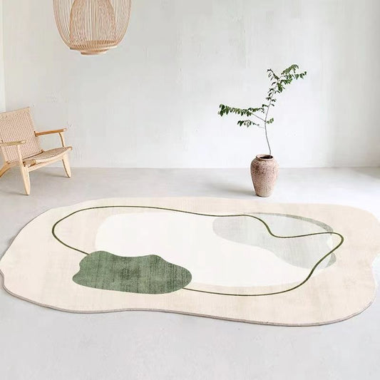 Tapis en Forme Irrégulière │ Élégance Contemporaine pour Votre Espace de Vie