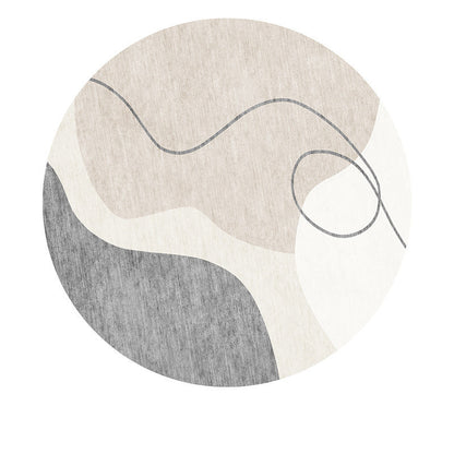 Tapis Rond en Velours Cristal │ Luxe et Modernité pour Votre Intérieur