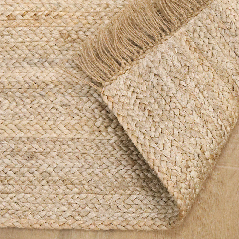 Tapis en Jute Tissé à la Main │ Élégance Naturelle pour Votre Intérieur