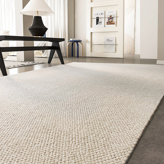 Tapis en Laine de Nouvelle-Zélande │ Style Nordique Minimaliste │ Confort Naturel pour Salon et Chambre