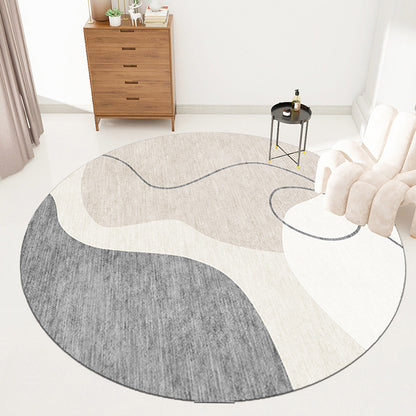 Tapis Rond en Velours Cristal │ Luxe et Modernité pour Votre Intérieur
