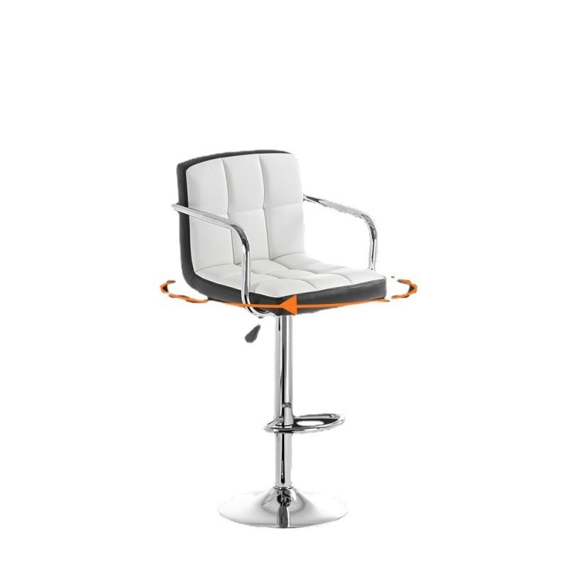 Chaise Moderne Blanche │ Hauteur Ajustable et Pivotante │ Parfaite pour la Cuisine