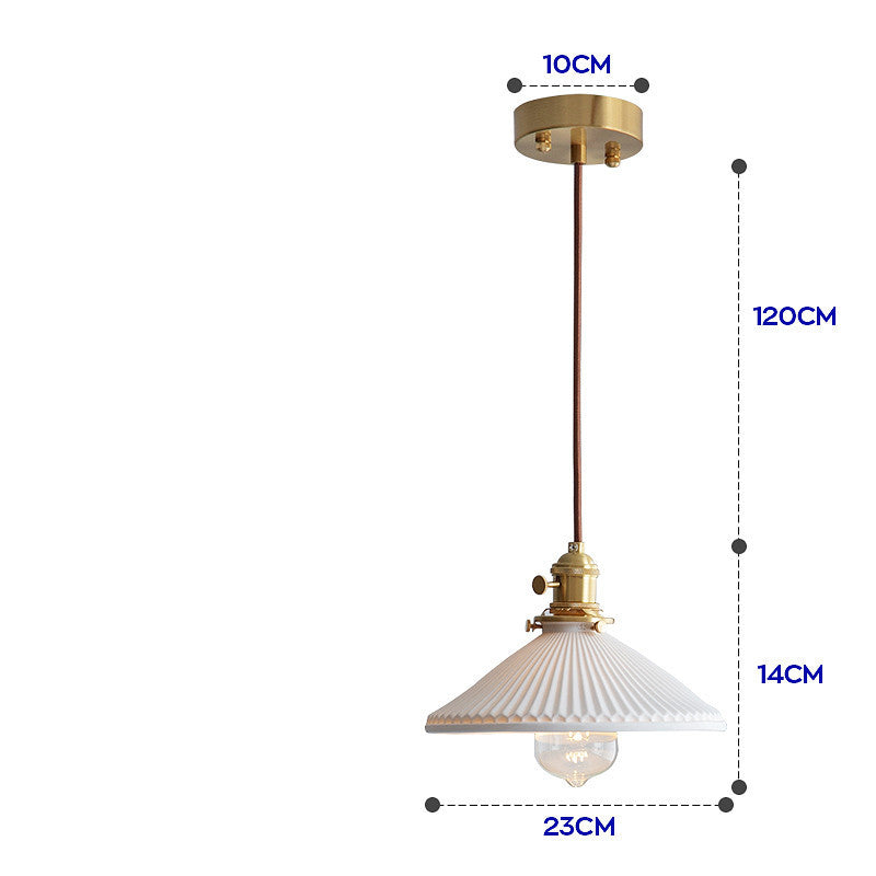 Lustre en Porcelaine et Laiton │ Élégance et Luminosité pour Votre Intérieur