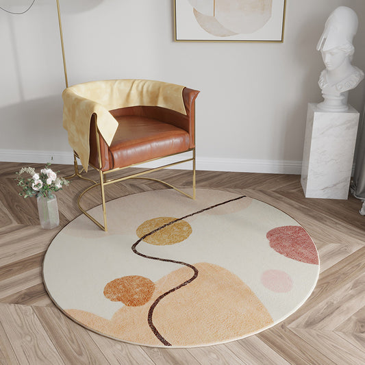 Tapis Rond Minimaliste Nordique │ Élégance et Modernité pour Votre Espace