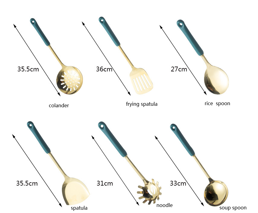 Ensemble Ustensiles Cuisine Luxueux et Léger │ Élégance dans Votre Cuisine