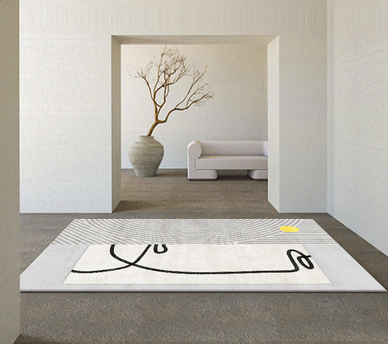 Tapis Moderne pour Salon │ Style Minimaliste pour la Maison