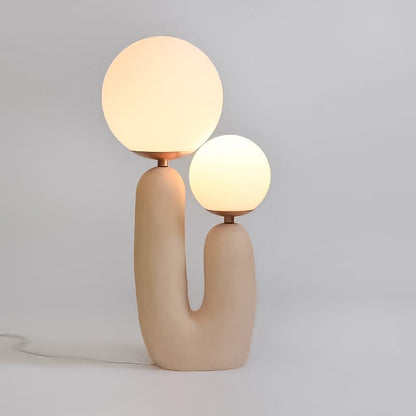 Lampe de Table Élégante en Résine et Verre │ Éclairage Doux pour Salon, Chambre ou Bureau