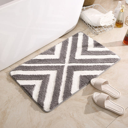 Tapis de Porte ou Salon Touffeté │ Style Géométrique et Confort