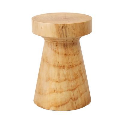 Tabouret Rond en Pin Style Nordique | Naturel et Authentique