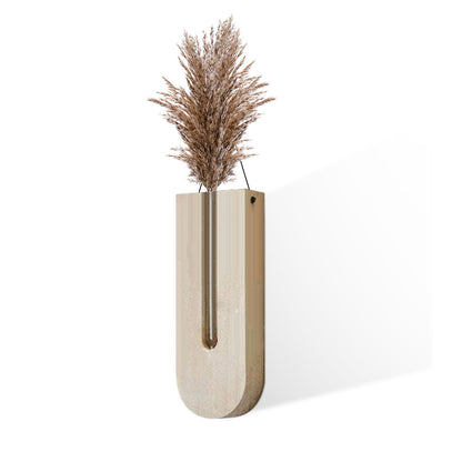 Vase Rotatif en Bois │ Élégance Moderne pour Votre Intérieur