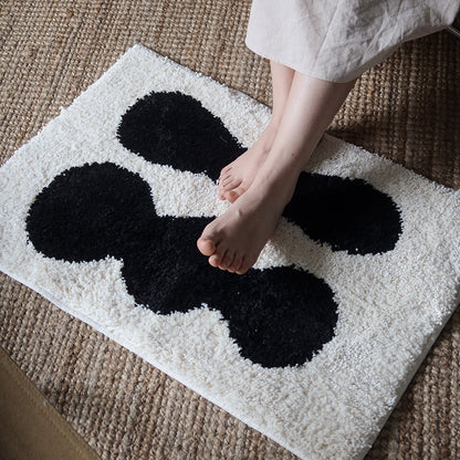 Tapis de Chevet Simple et Abstrait │ Confort et Élégance Moderne