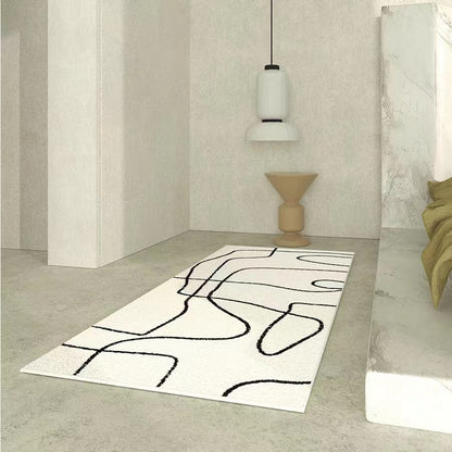 Tapis Rectangulaire à Motif Abstrait │ Confort et Modernité pour Votre Intérieur