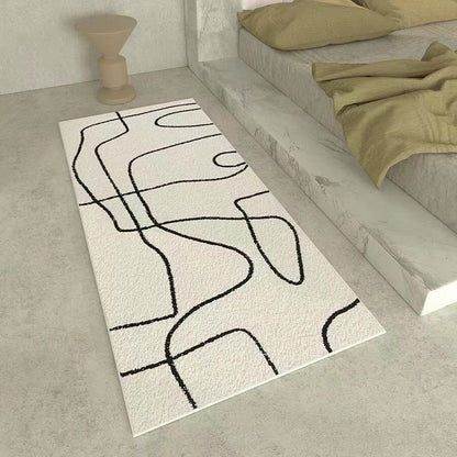 Tapis Rectangulaire à Motif Abstrait │ Confort et Modernité pour Votre Intérieur