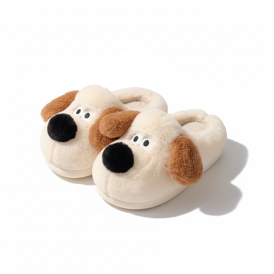 Pantoufle Oslo Truffe | le chien tendre des jours gris