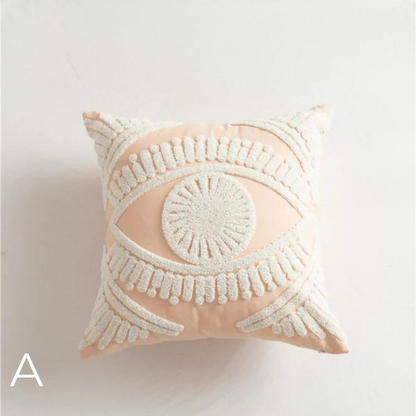 Housse de Coussin Brodée en Coton | Style Scandinave Sophistiqué