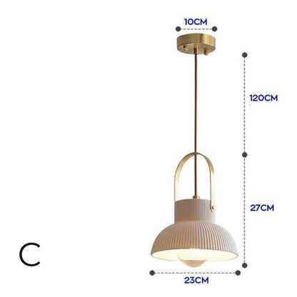 Lustre en Porcelaine et Laiton │ Élégance et Luminosité pour Votre Intérieur