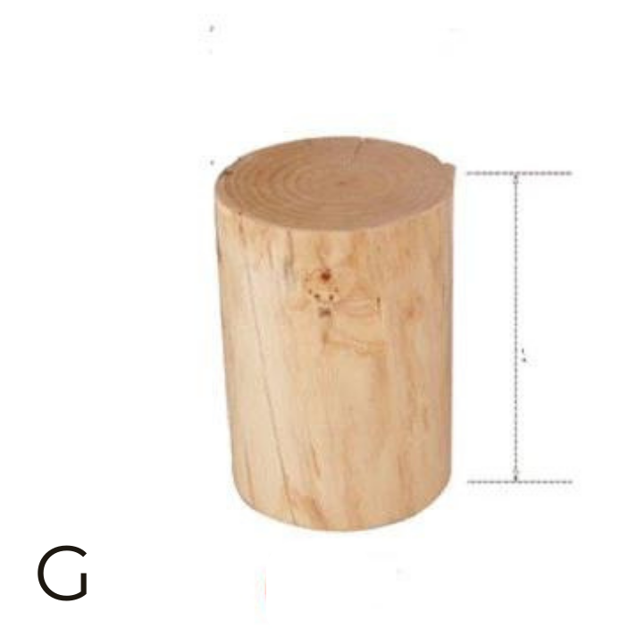 Tabouret Rond en Pin Style Nordique | Naturel et Authentique