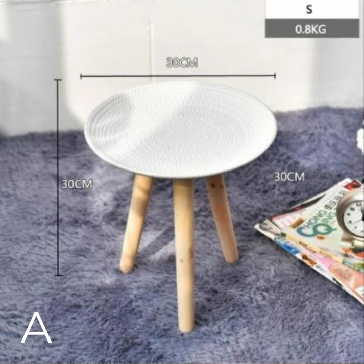 Table Basse Ronde Créative pour Salon Moderne Nordique │ Décoration de Table pour Chambre à Coucher et Salon │ Petite Décoration de Canapé Simple et Moderne