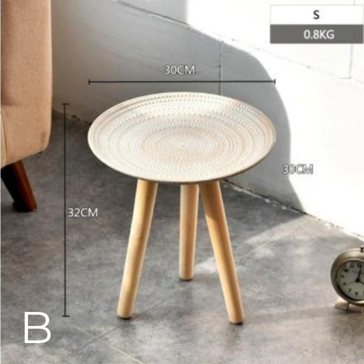 Table Basse Ronde Créative pour Salon Moderne Nordique │ Décoration de Table pour Chambre à Coucher et Salon │ Petite Décoration de Canapé Simple et Moderne