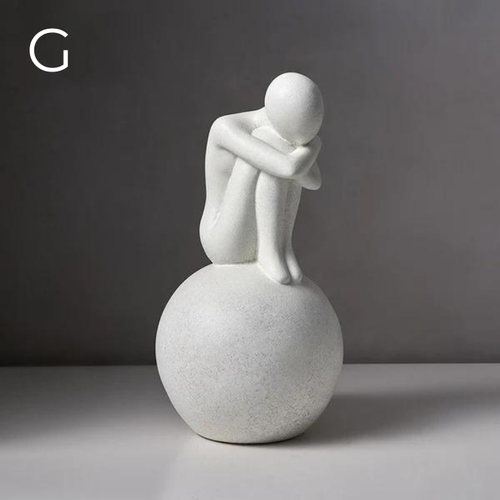 Sculpture Moderne Nordique │ Élégance Abstraite et Flexibilité Esthétique