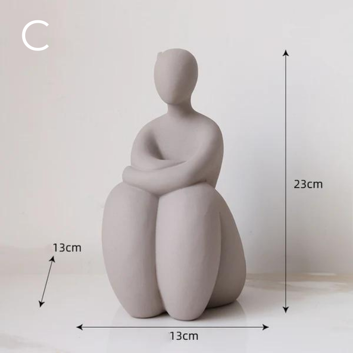 Ornement Minimaliste Moderne en Résine | Élégance Contemporaine