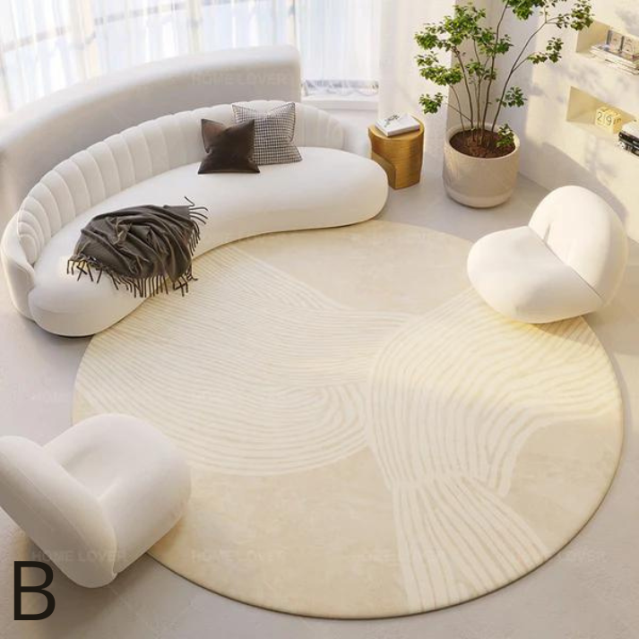 Tapis de Suspension Rond et Absorbant le Vent │ Confort et Élégance │ pour Salon ou Chambre