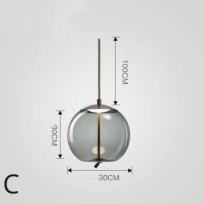 Lustre en Verre de Style Nordique │ Élégance et Fonctionnalité pour Votre Espace