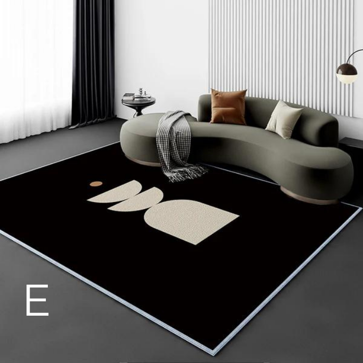 Tapis de Salon en Velours de Cristal │ Élégance et Confort avec Design Français