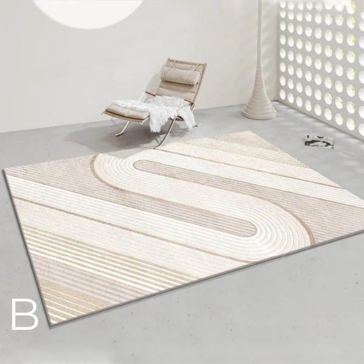 Tapis Nordique Minimaliste Épaissi │ Confort et Élégance pour Salons, Chambres et Bureaux