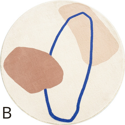 Tapis Rond Minimaliste Nordique │ Élégance et Modernité pour Votre Espace