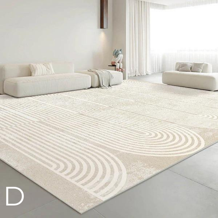 Tapis Nordique Minimaliste Épaissi │ Confort et Élégance pour Salons, Chambres et Bureaux