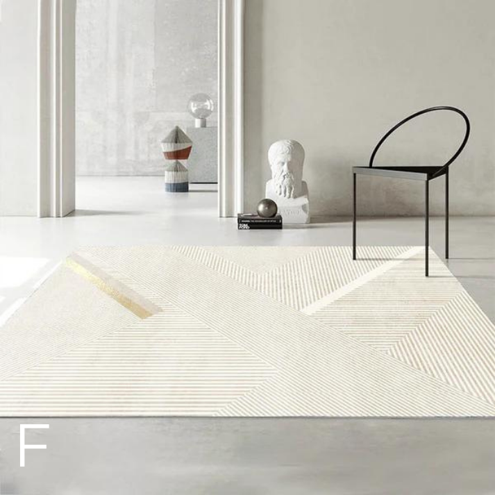 Tapis Nordique Minimaliste Épaissi │ Confort et Élégance pour Salons, Chambres et Bureaux