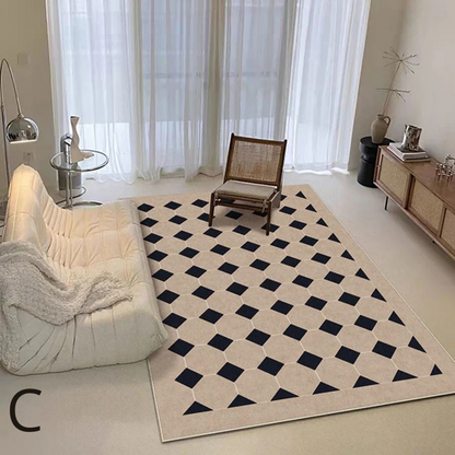 Tapis en Forme Irrégulière │ Élégance Contemporaine pour Votre Espace de Vie