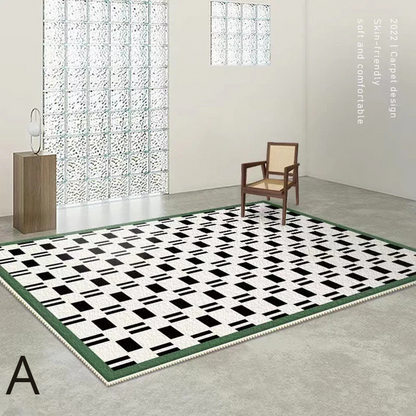 Tapis en Forme Irrégulière │ Élégance Contemporaine pour Votre Espace de Vie