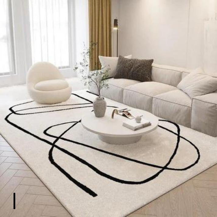 Tapis de Salon Luxueux et Polyvalent │ Confort Moelleux et Élégance Sublime