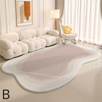 Grand Tapis Minimaliste pour Salon │ Tapis Moderne Antidérapant avec Épaisseur Cachemire
