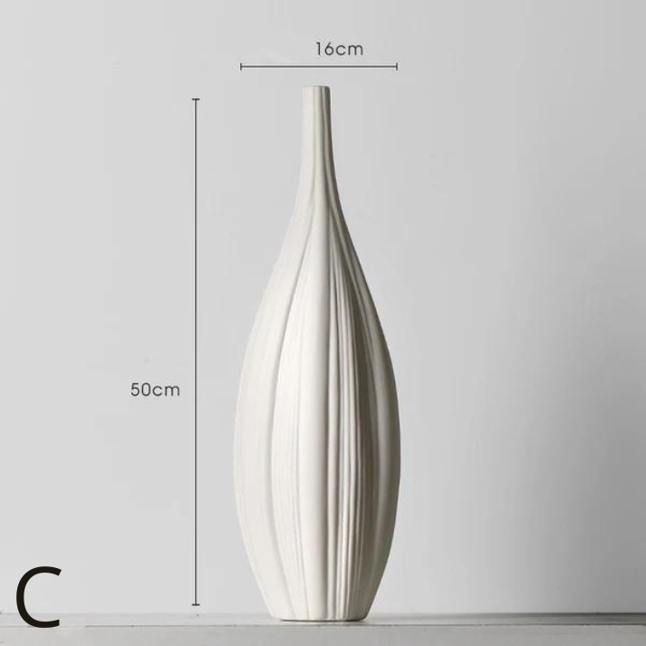 Vase Créative Simple pour Bureau │ Vase en Céramique Élégant pour un Style Nordique