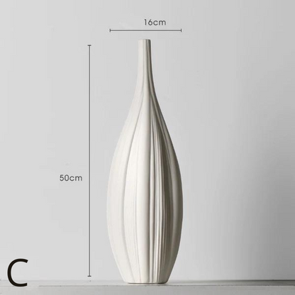 Vase Créative Simple pour Bureau │ Vase en Céramique Élégant pour un Style Nordique