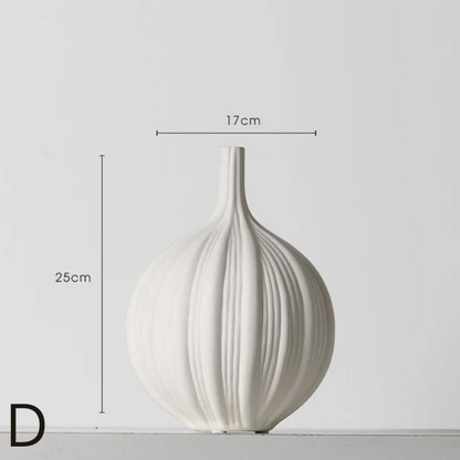 Vase Créative Simple pour Bureau │ Vase en Céramique Élégant pour un Style Nordique