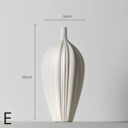 Vase Créative Simple pour Bureau │ Vase en Céramique Élégant pour un Style Nordique